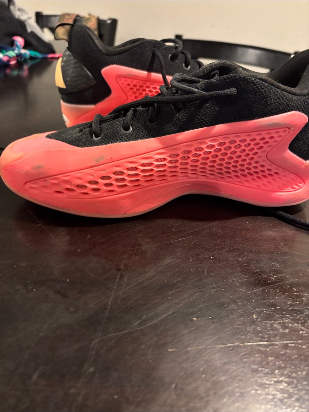 Kids/Mens Size 7 Basketball Shoe, AE 1 Low Mural. No Box - Picture 4 of 9